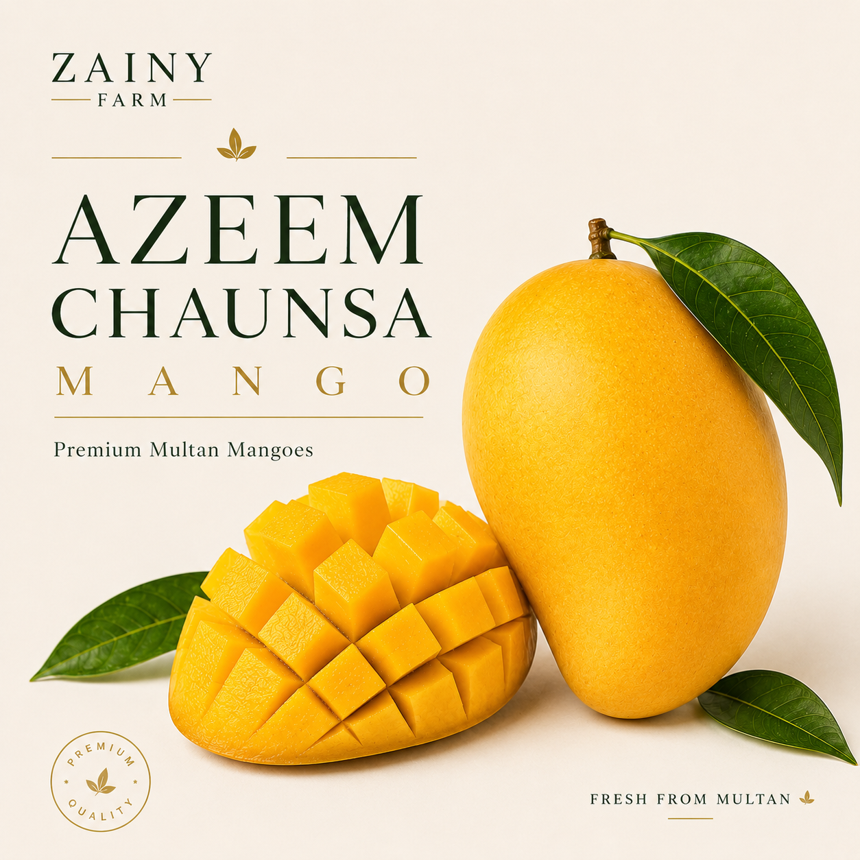 Azeem Chaunsa Mango - Buy Premium Pakistani Chaunsa | Zainy Farm Multan