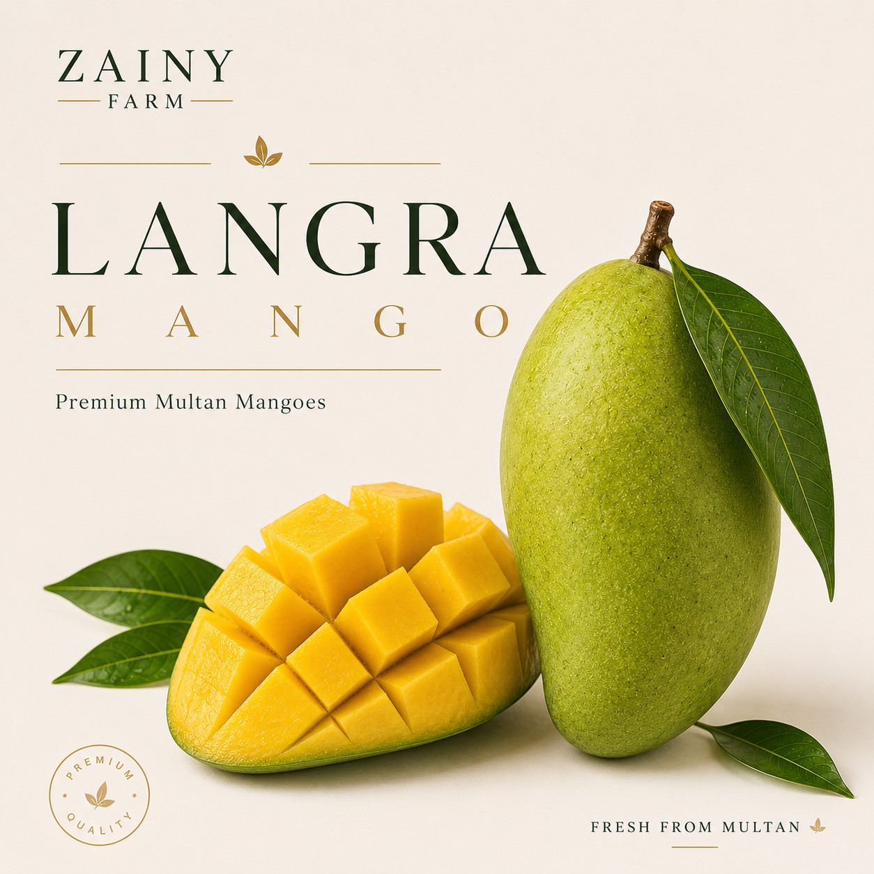 Langra Mango - Buy Fresh Pakistani Langra Online | Zainy Farm Multan